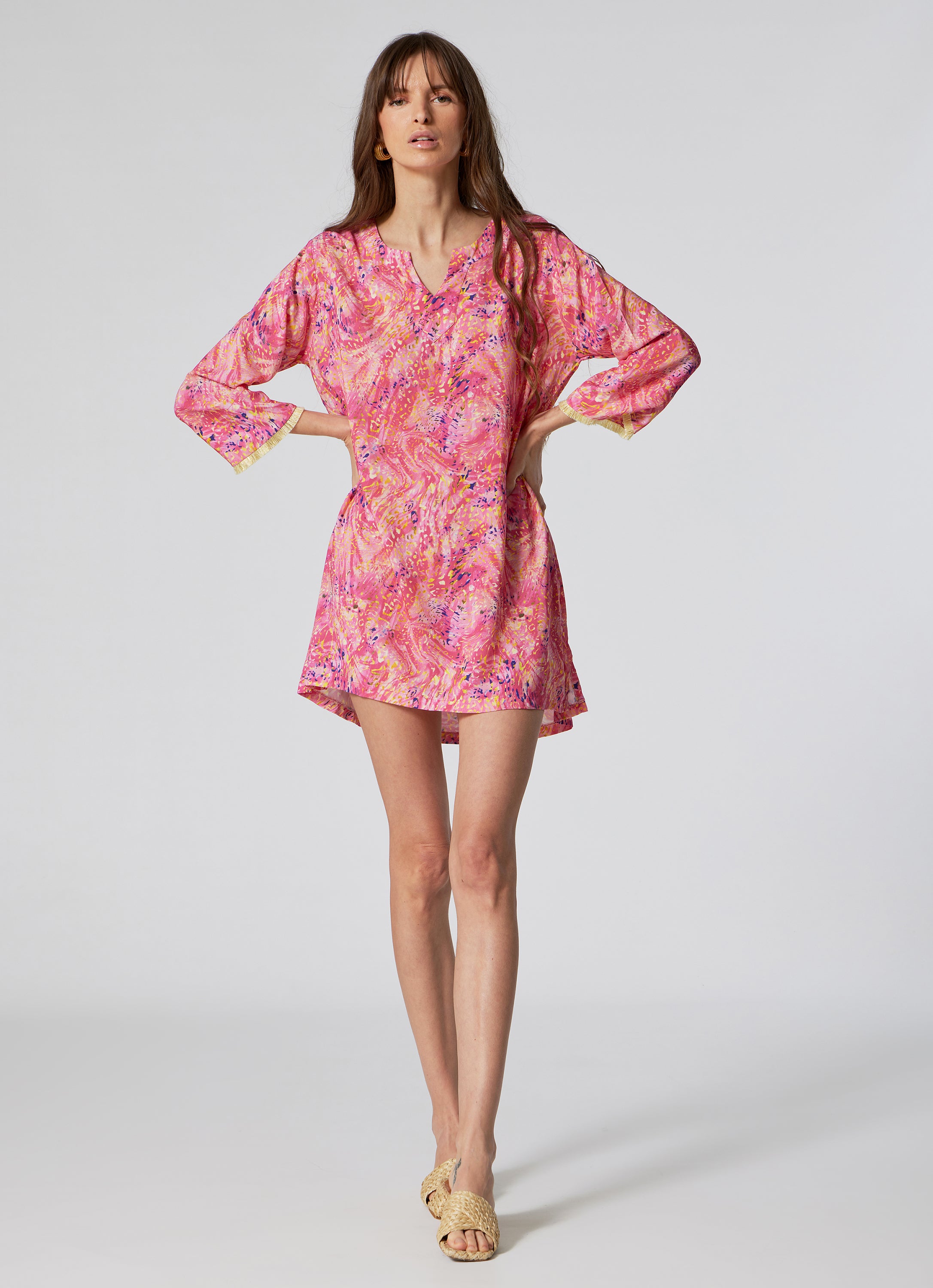 WOMEN'S SHORT KAFTAN SPLASH