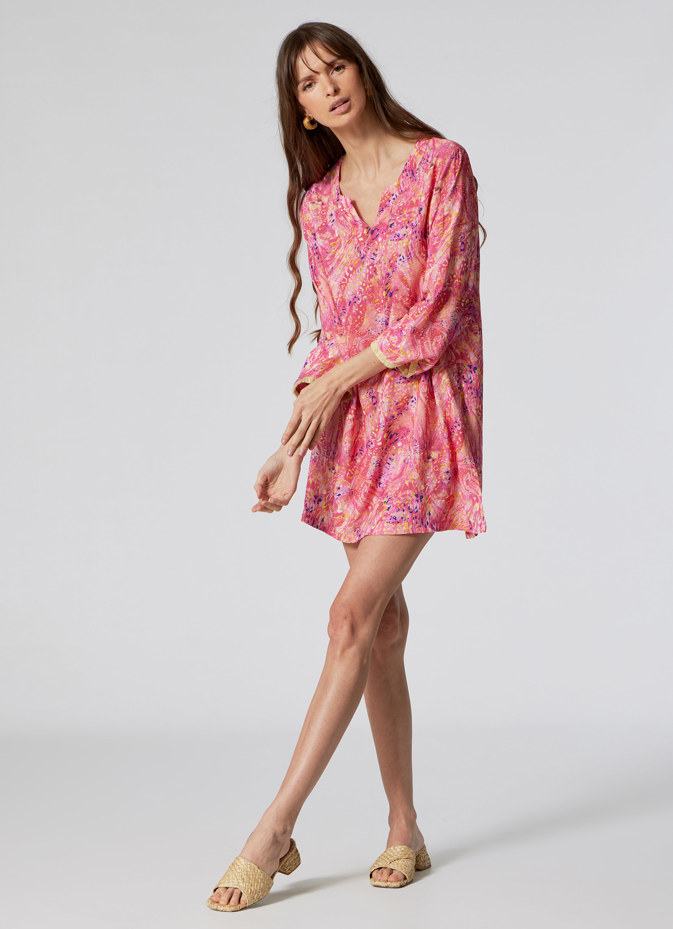 WOMEN'S SHORT KAFTAN SPLASH