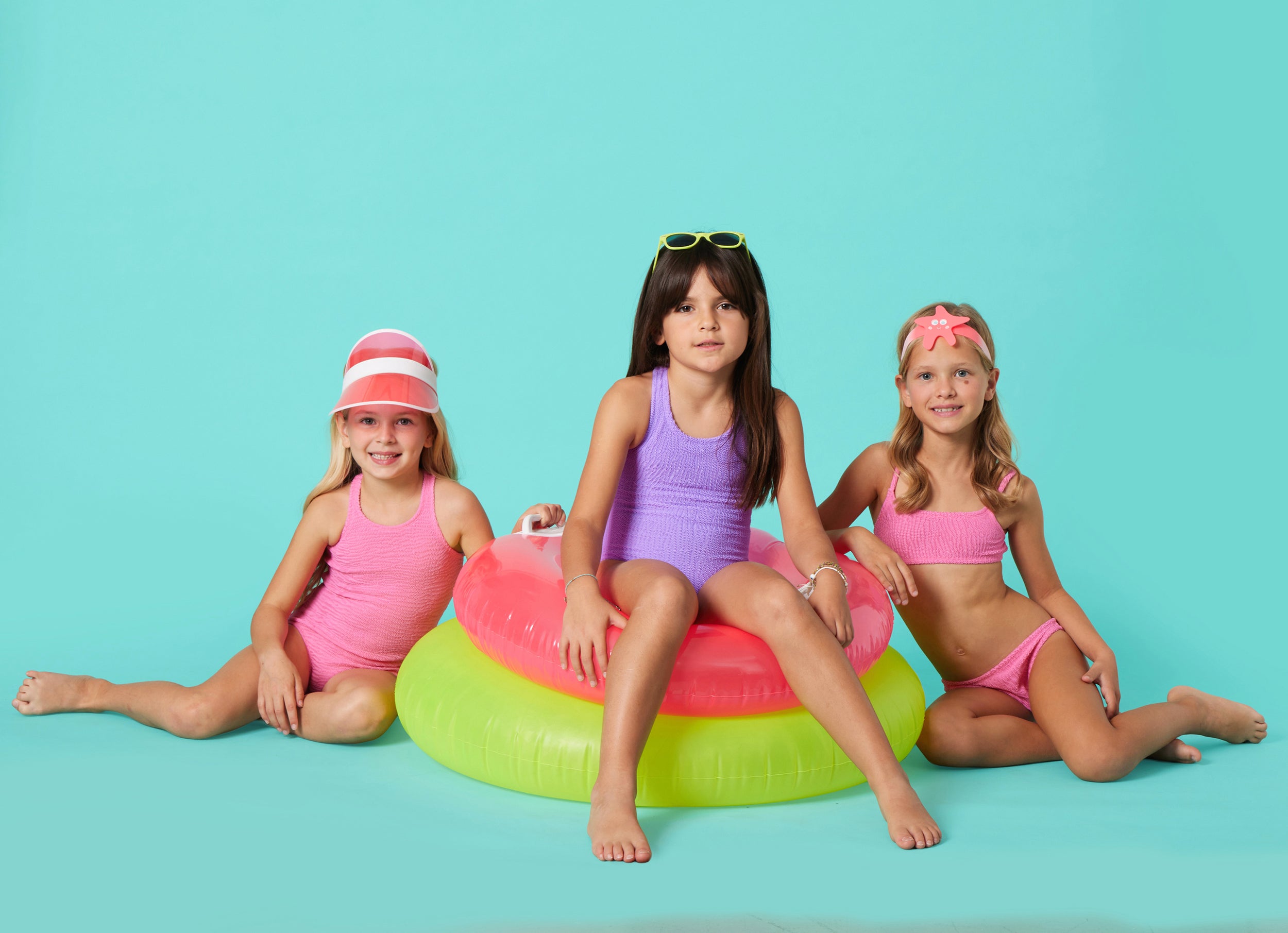GIRL'S ONE PIECE CRINKLE PURPLE