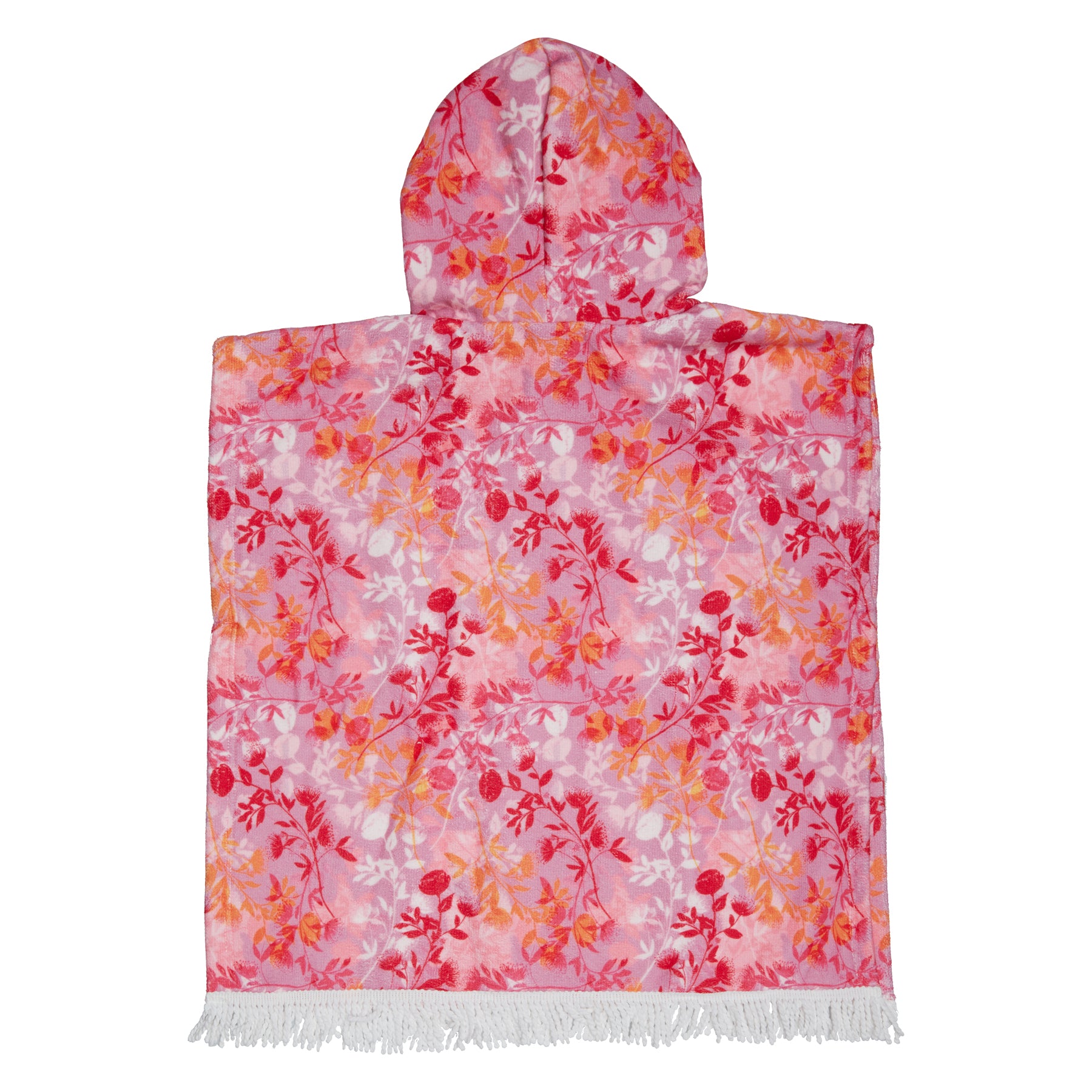 HOODED TERRY PONCHO BOTANICAL LILAC