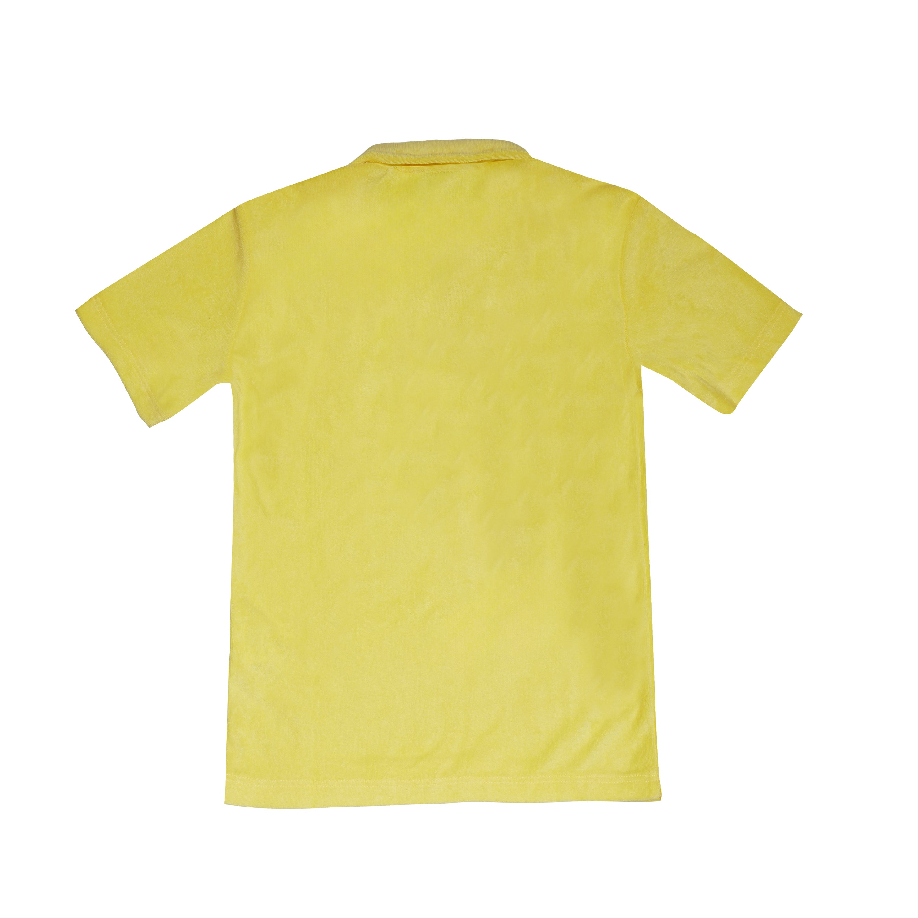 MEN'S TERRY POLO T-SHIRT YELLOW