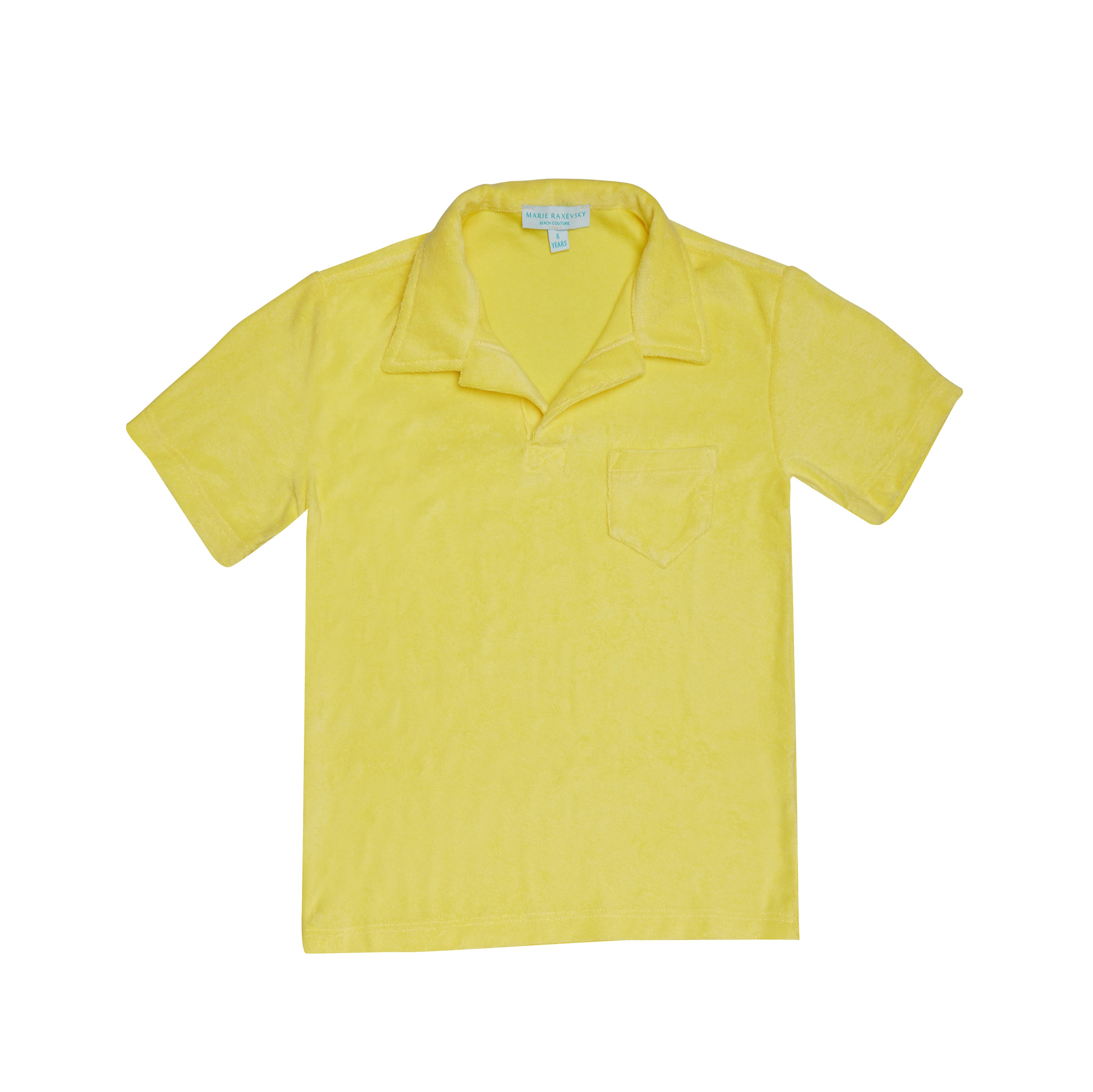 MEN'S TERRY POLO T-SHIRT YELLOW