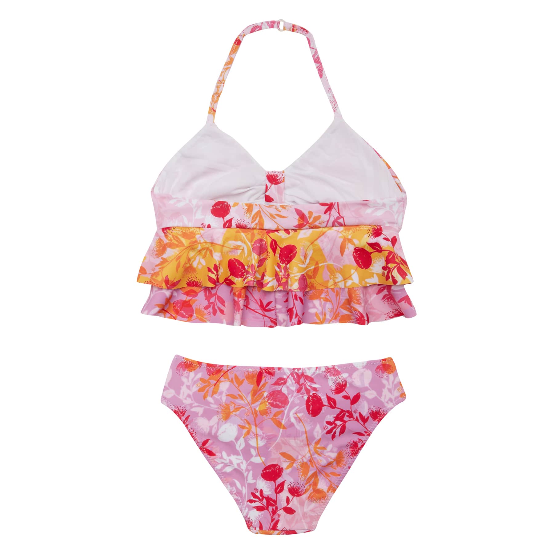 GIRL'S RUFFLED BIKINI SET BOTANICAL MIX