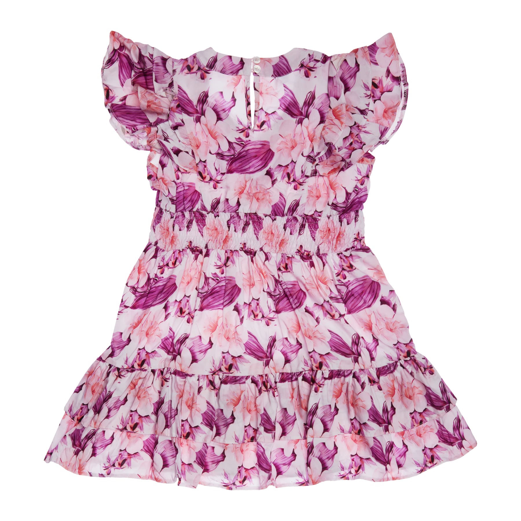 GIRL'S RUFFLED DRESS FLOWERS