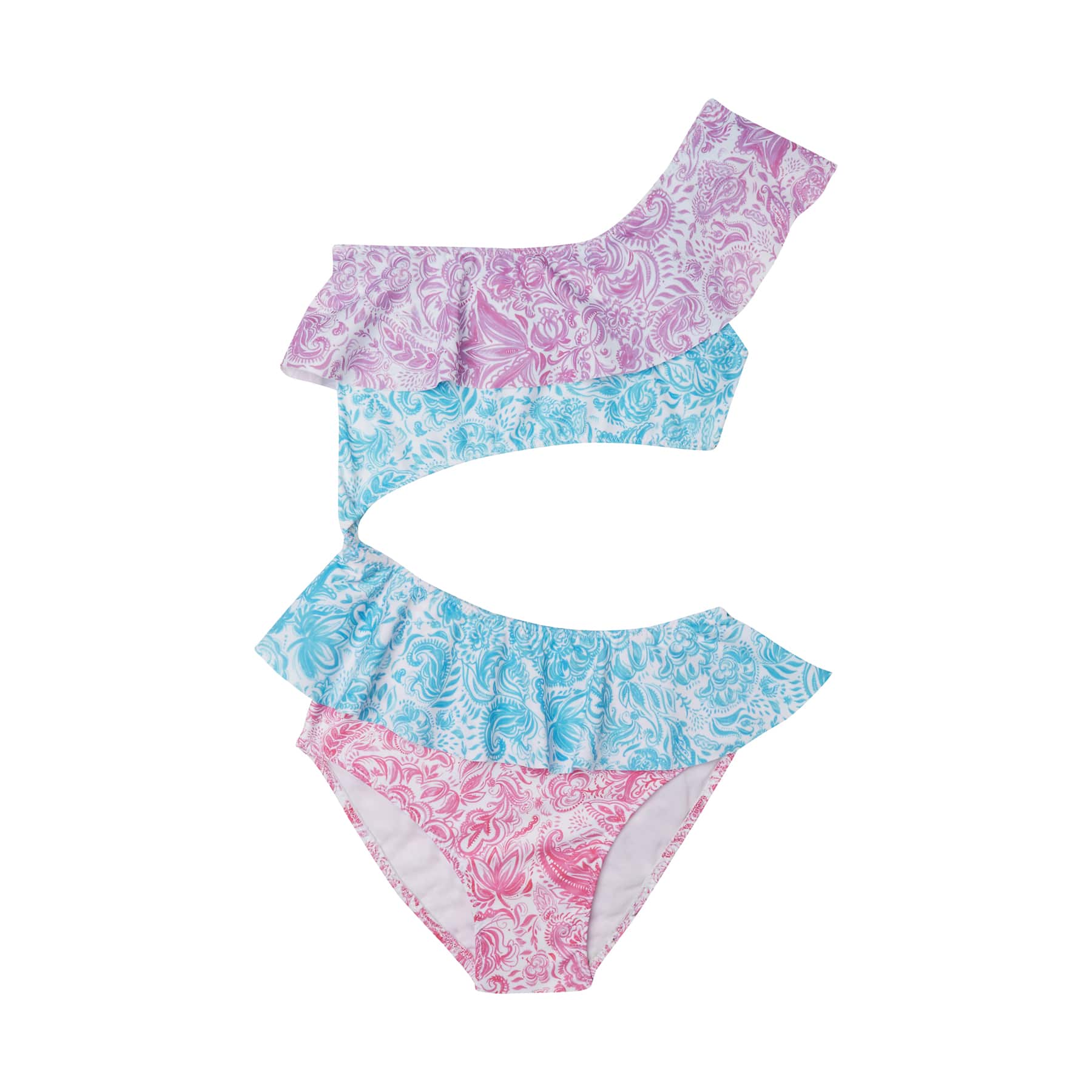 WOMEN'S ONE PIECE CUT OUT PAISLEY MIX