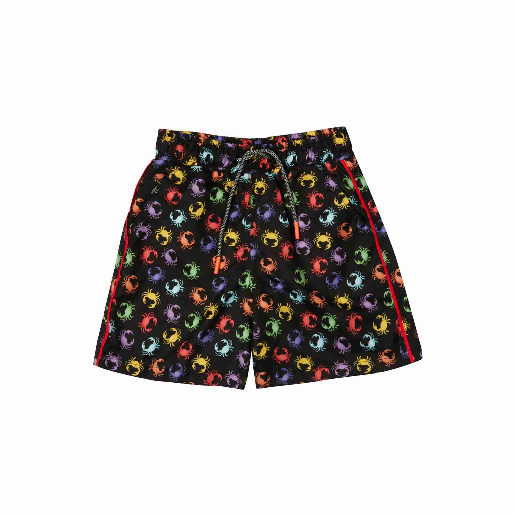 BOY'S SWIM SHORTS NEON CRABS