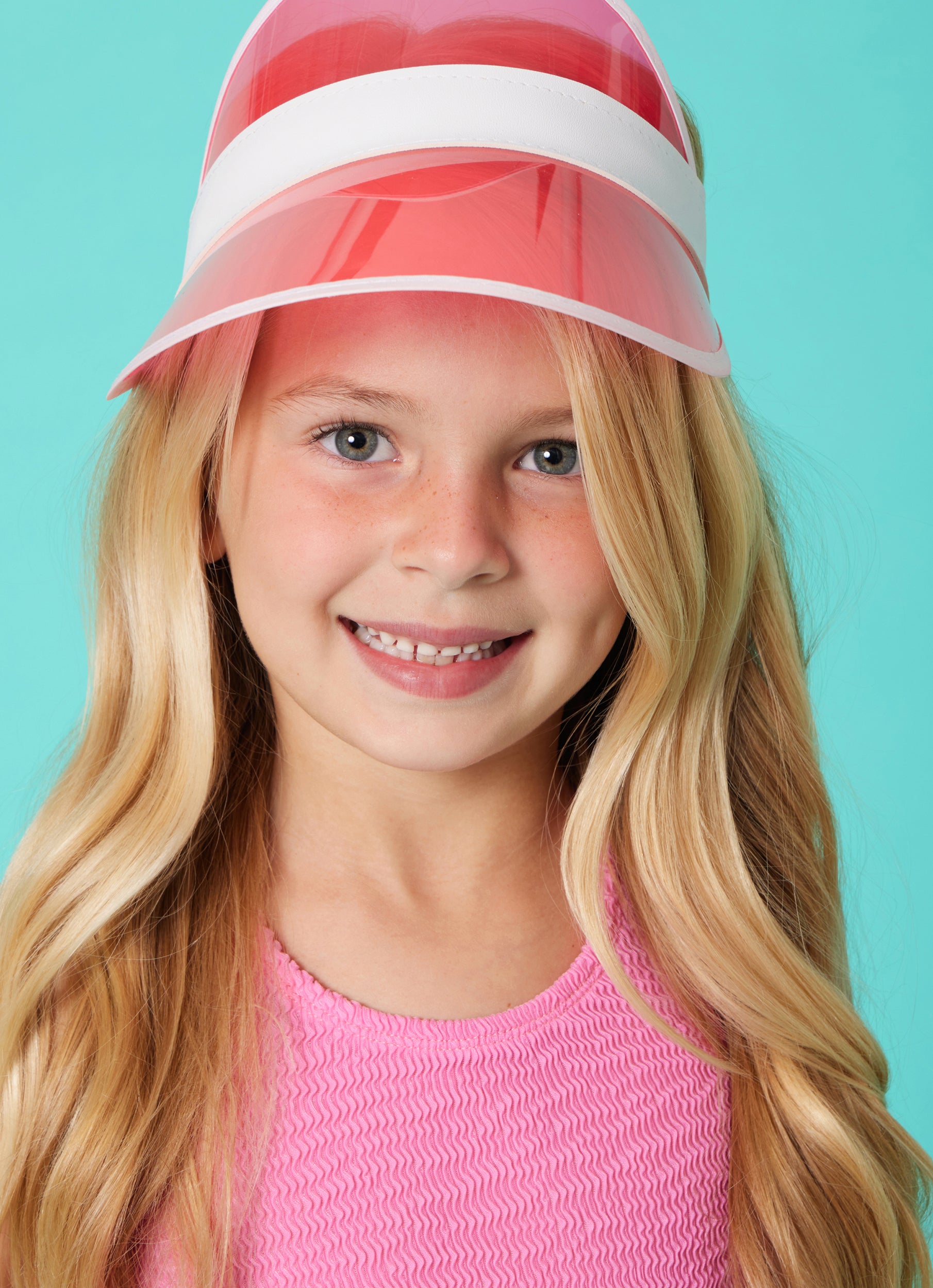 GIRL'S ONE PIECE CRINKLE PINK