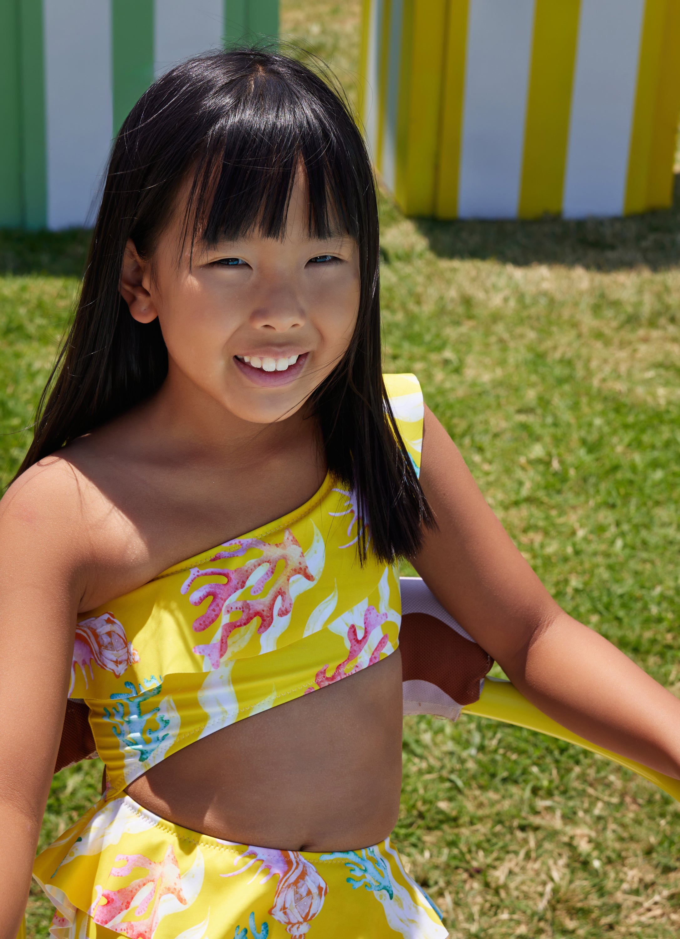 GIRL'S ONE PIECE CUT OUT SUNSET REEF