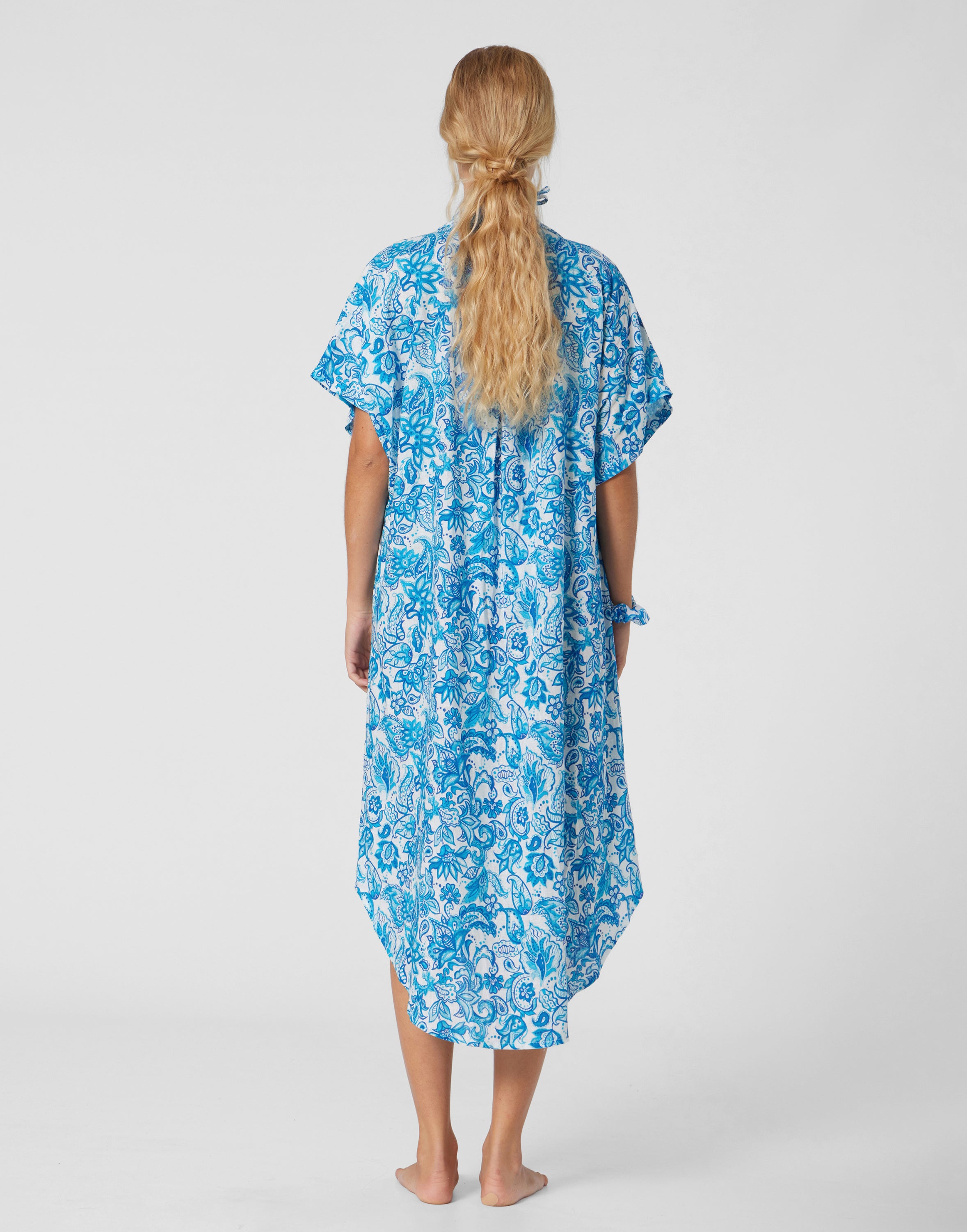 WOMEN’S LONG SHIRT DRESS CYCLADIC