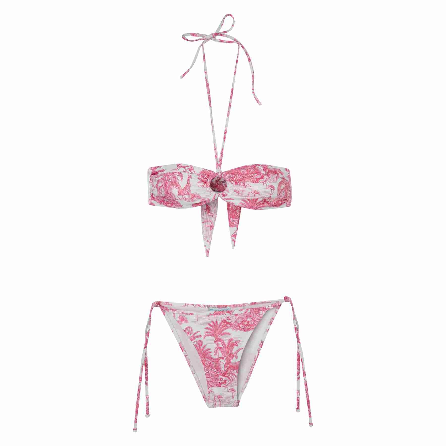 WOMEN'S RING BIKINI JUNGLE PINK