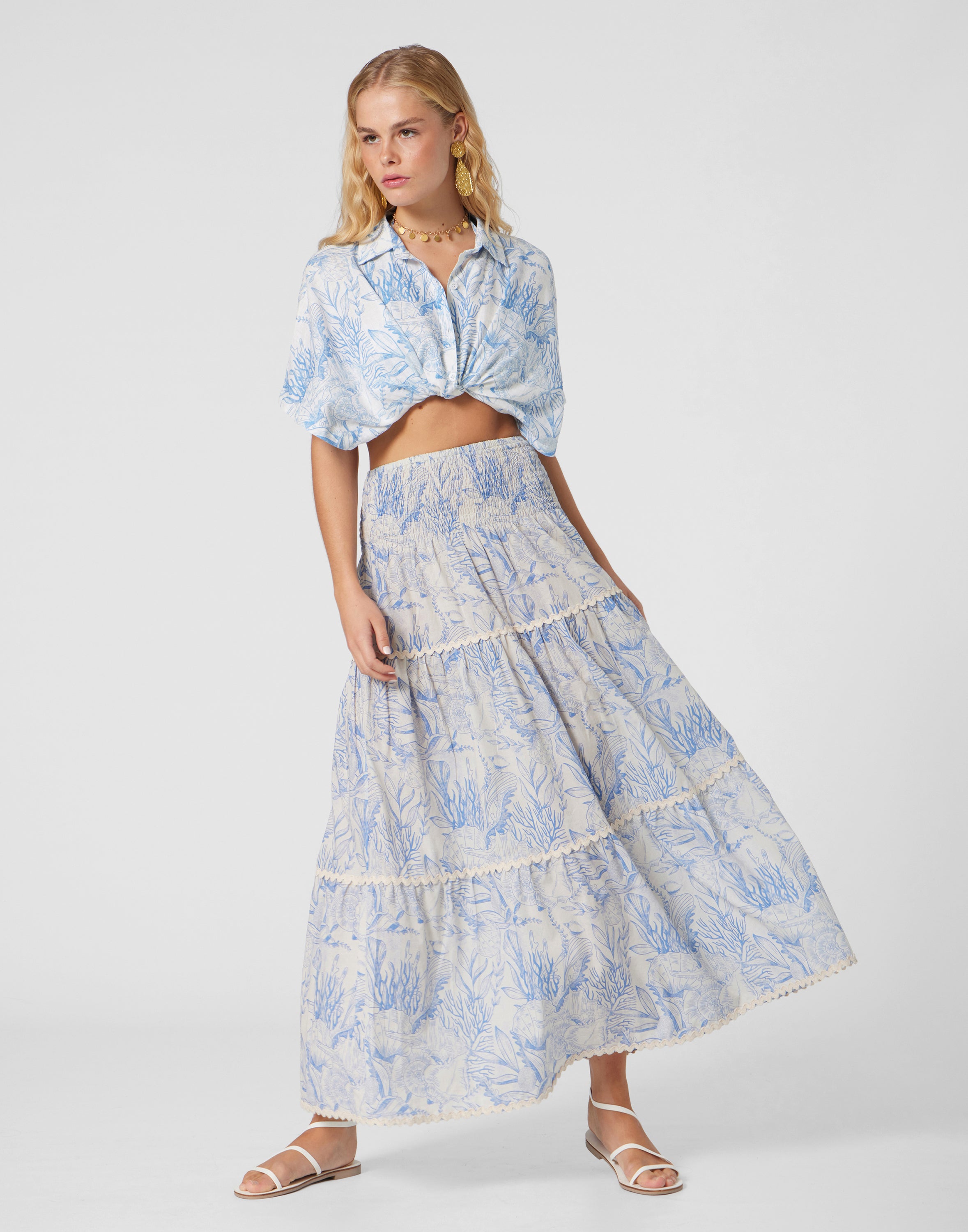 WOMAN'S LONG COTTON SKIRT