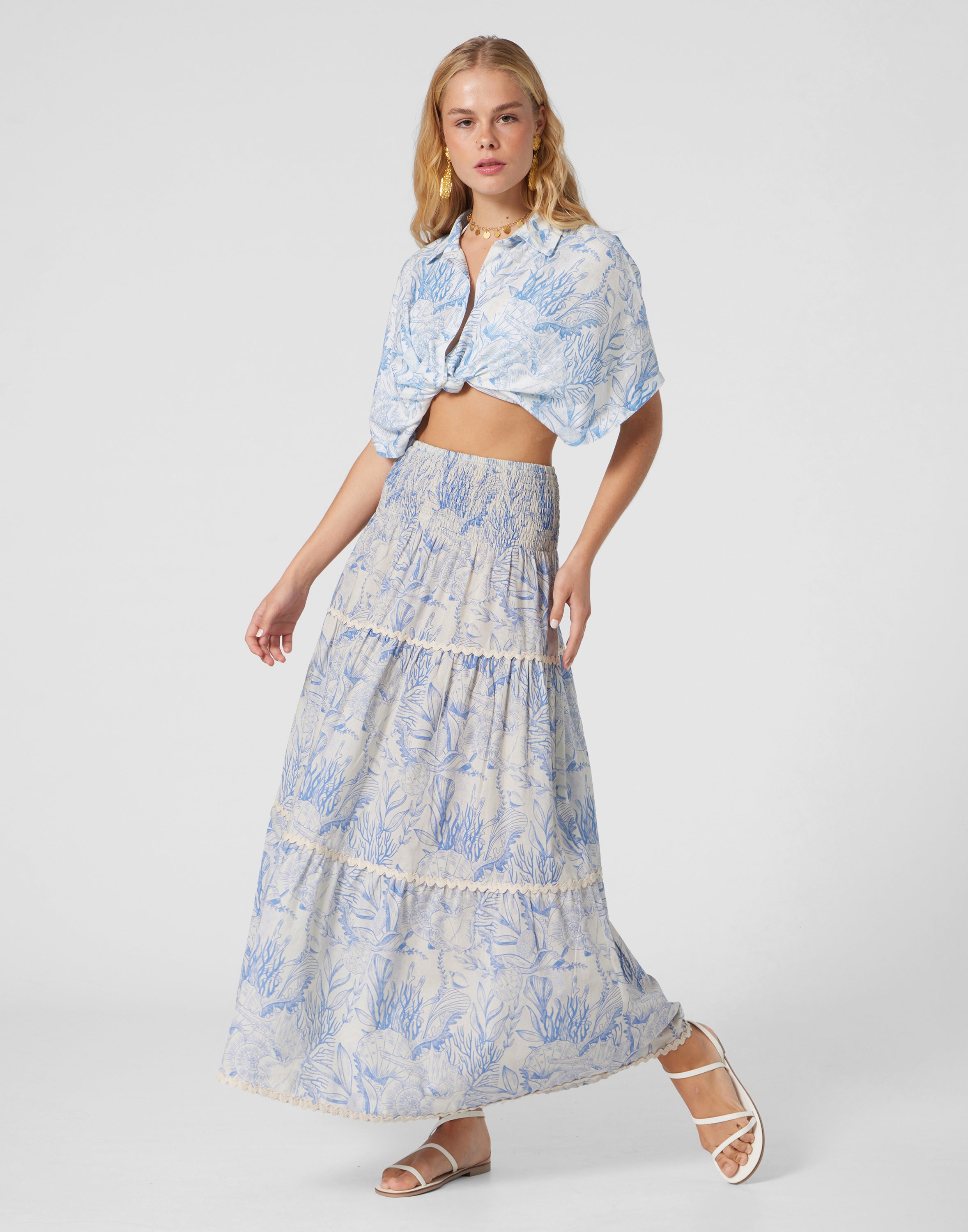 WOMAN'S LONG COTTON SKIRT