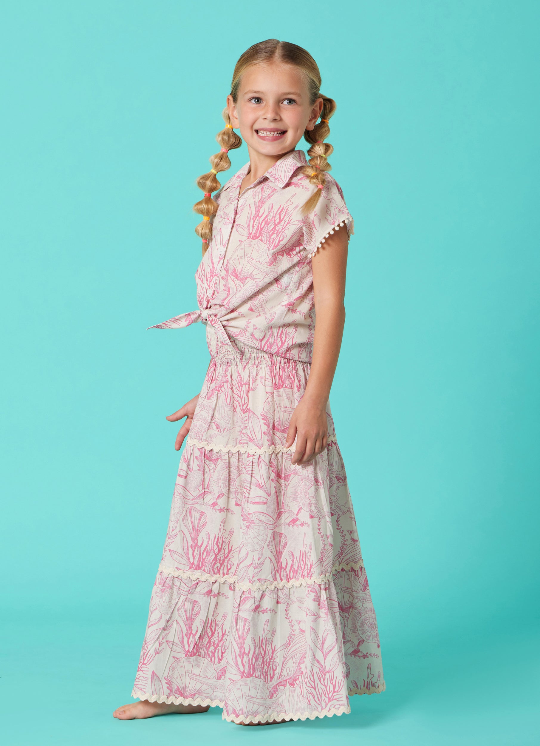 GIRL'S SHIRT THALASSA PINK