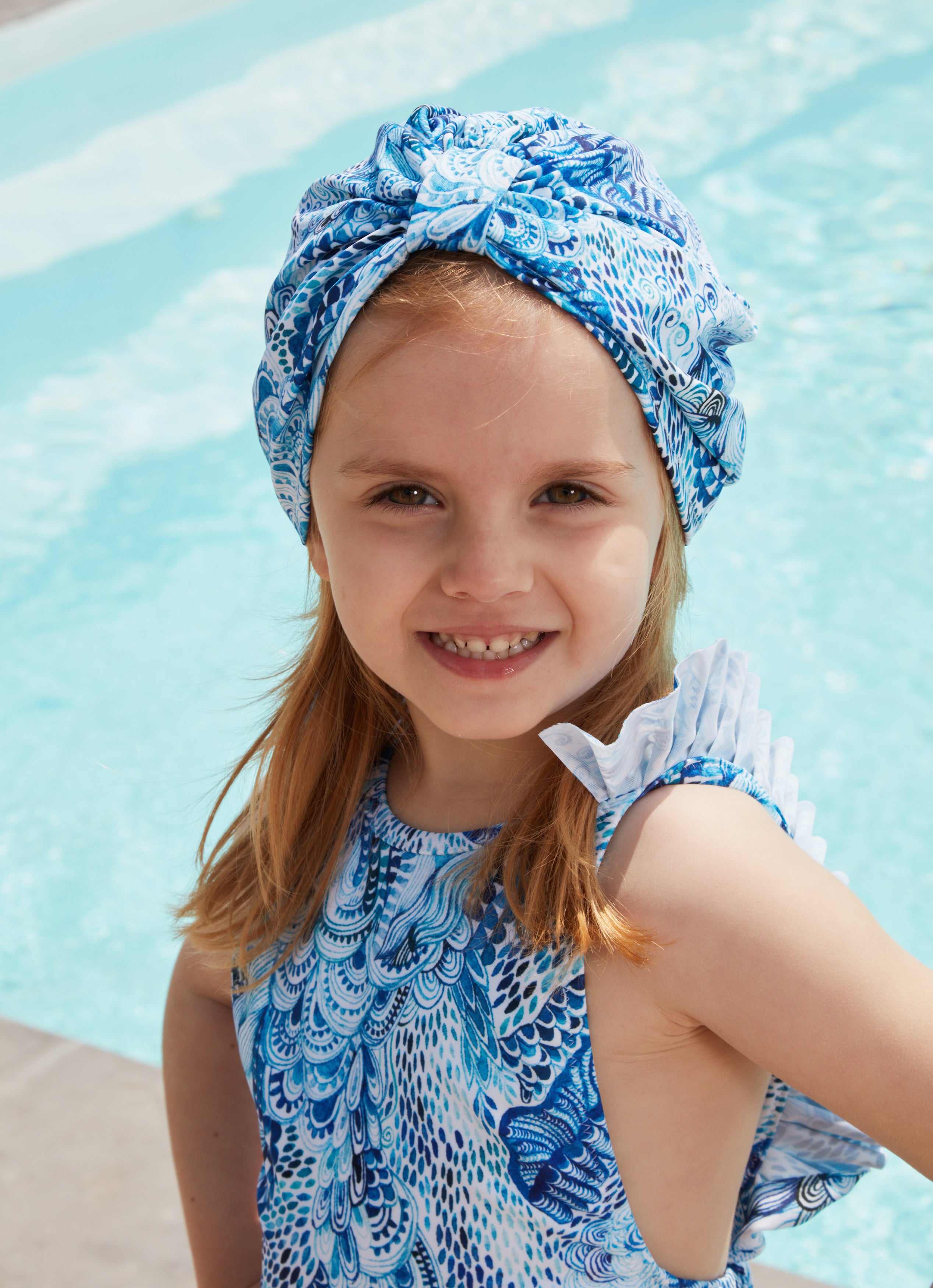GIRL'S ONE PIECE PLEATED WAVES