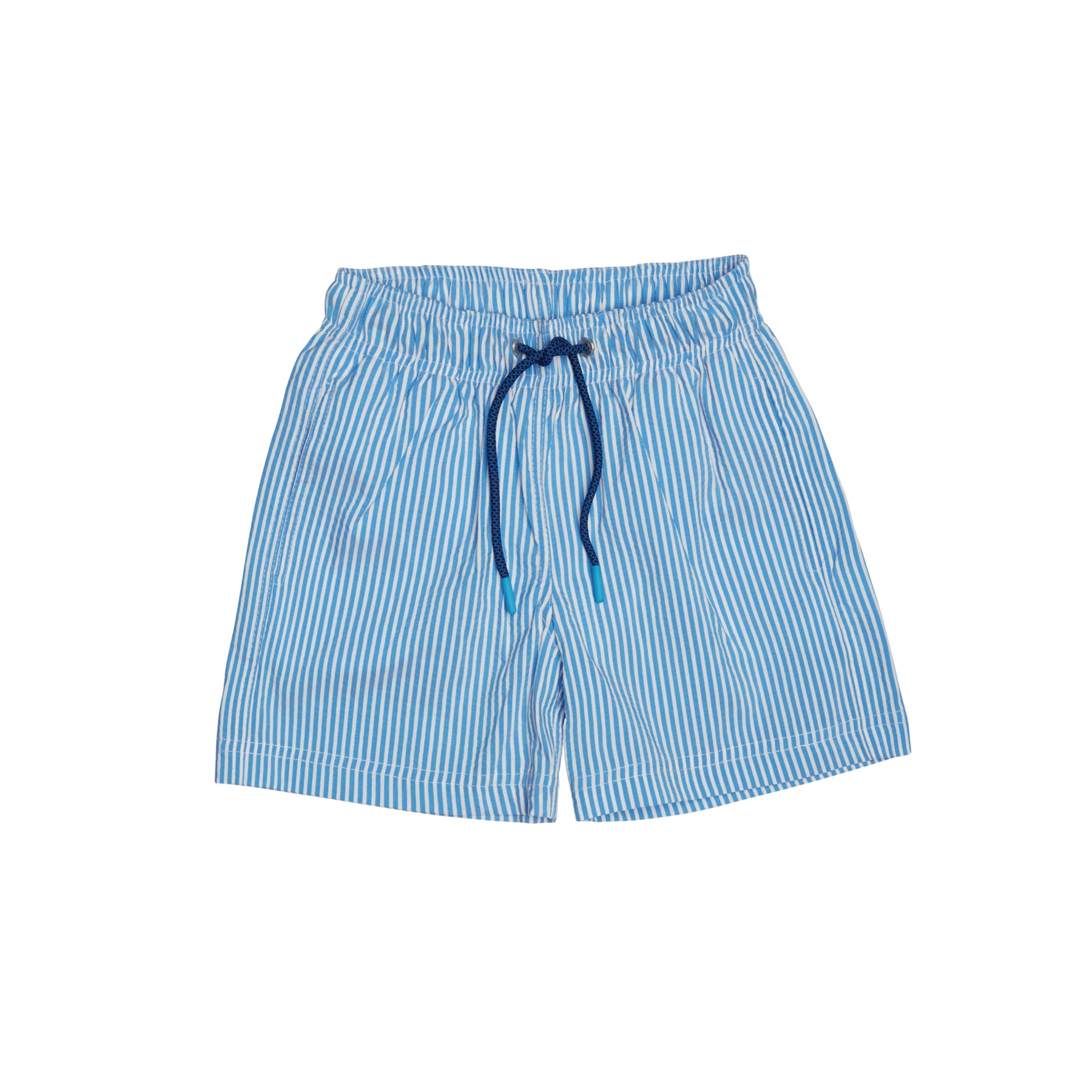 BOY'S SWIM SHORTS STRIPES BLUE