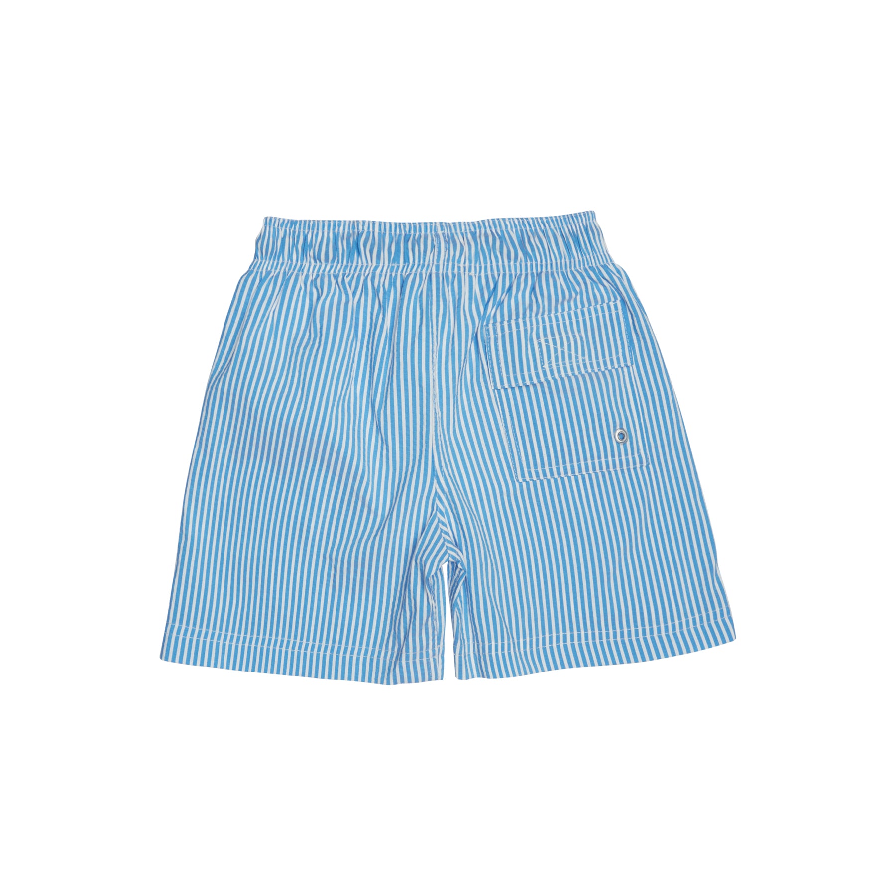 BOY'S SWIM SHORTS STRIPES BLUE