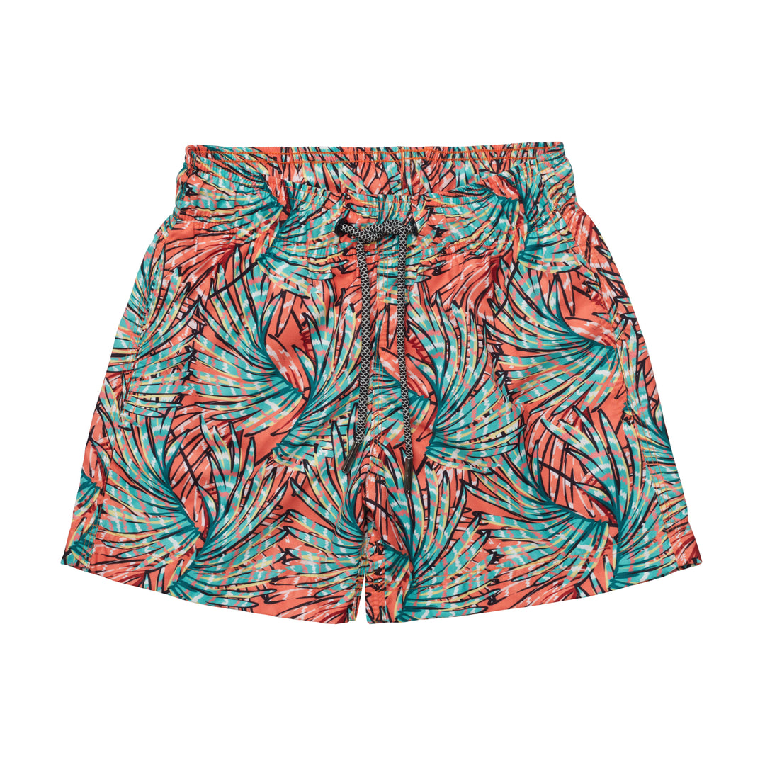 BOY S SWIM SHORTS LEAVES Marie Raxevsky Beach Couture boy-s-swim-shorts-leaves-marie-raxevsky-beach-couture